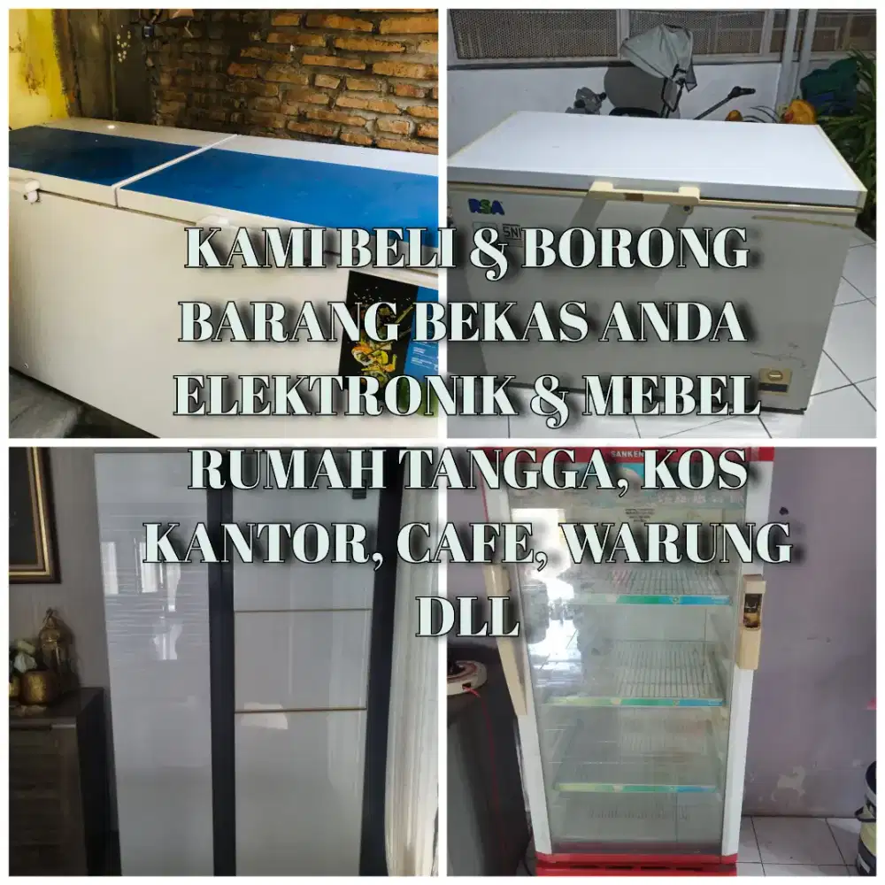 Terima Lagi Barkas Kulkas Freezer Showcase dan Elektronik bekas lain