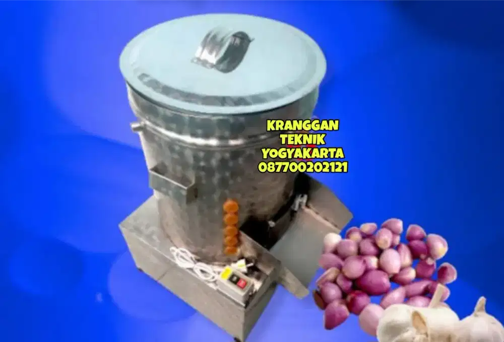 (KRANGGAN TEKNIK)mesin pengupas kulit brambang bawang merah putih