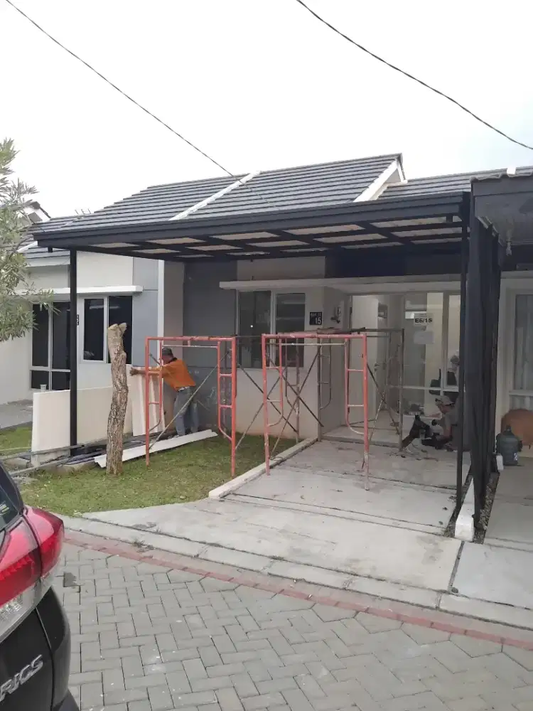 Kanopi alderon single layer free talang