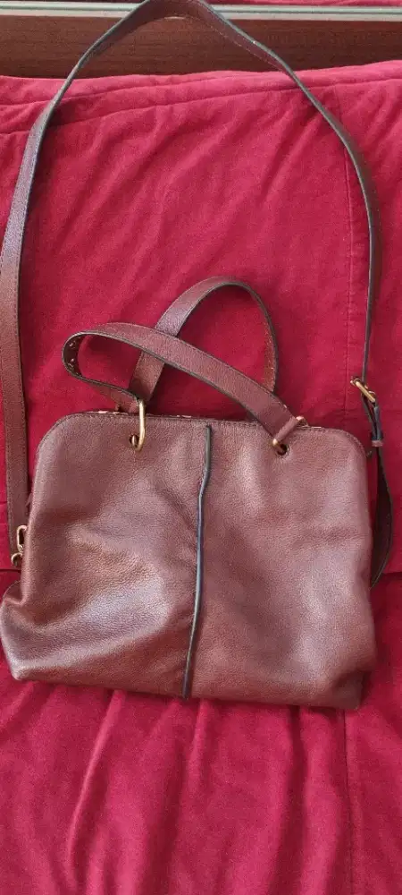 FOSSIL Prelove Tas Cantik warna coklat tua ( ORiGINAL)