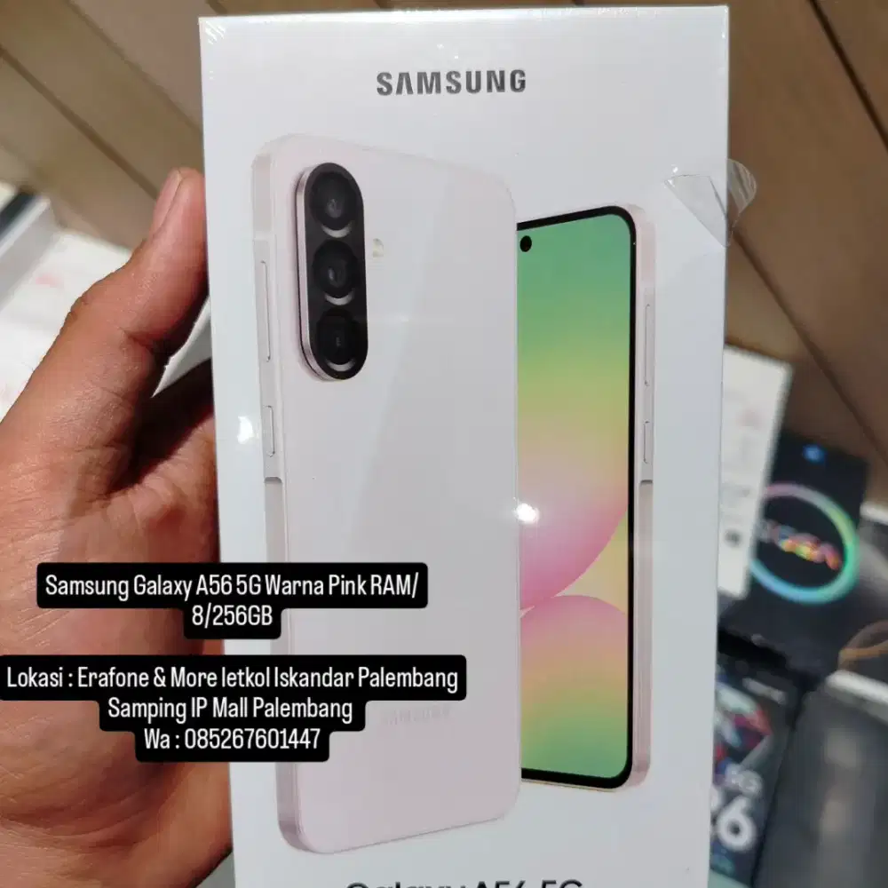Samsung Galaxy A56 5G Warna Pink RAM 8/256GB