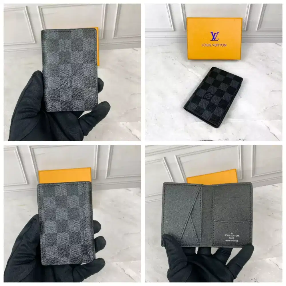 Card holder lv dompet kartu lv damier graphite