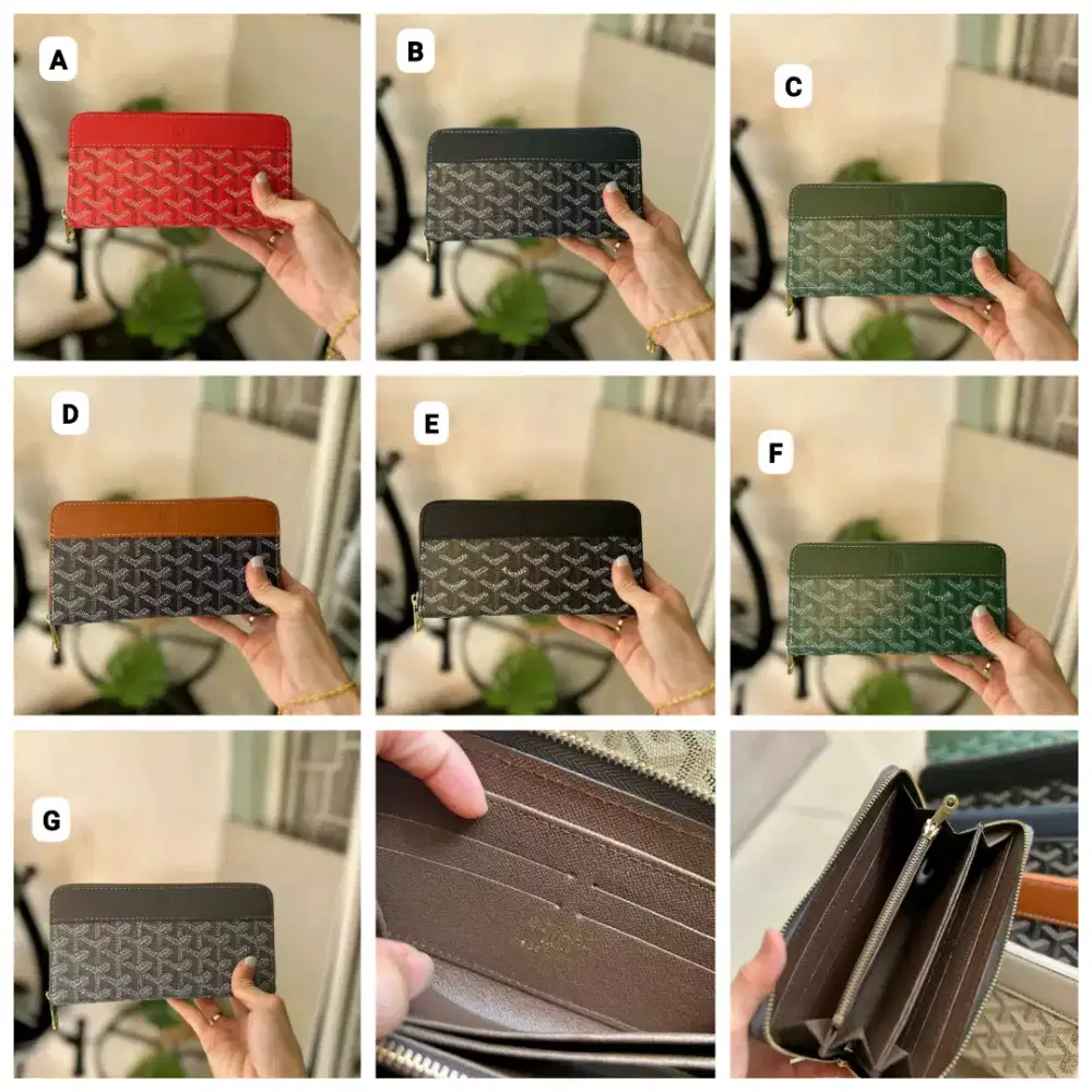 Dompet goyard zippy wallet ready 7warna