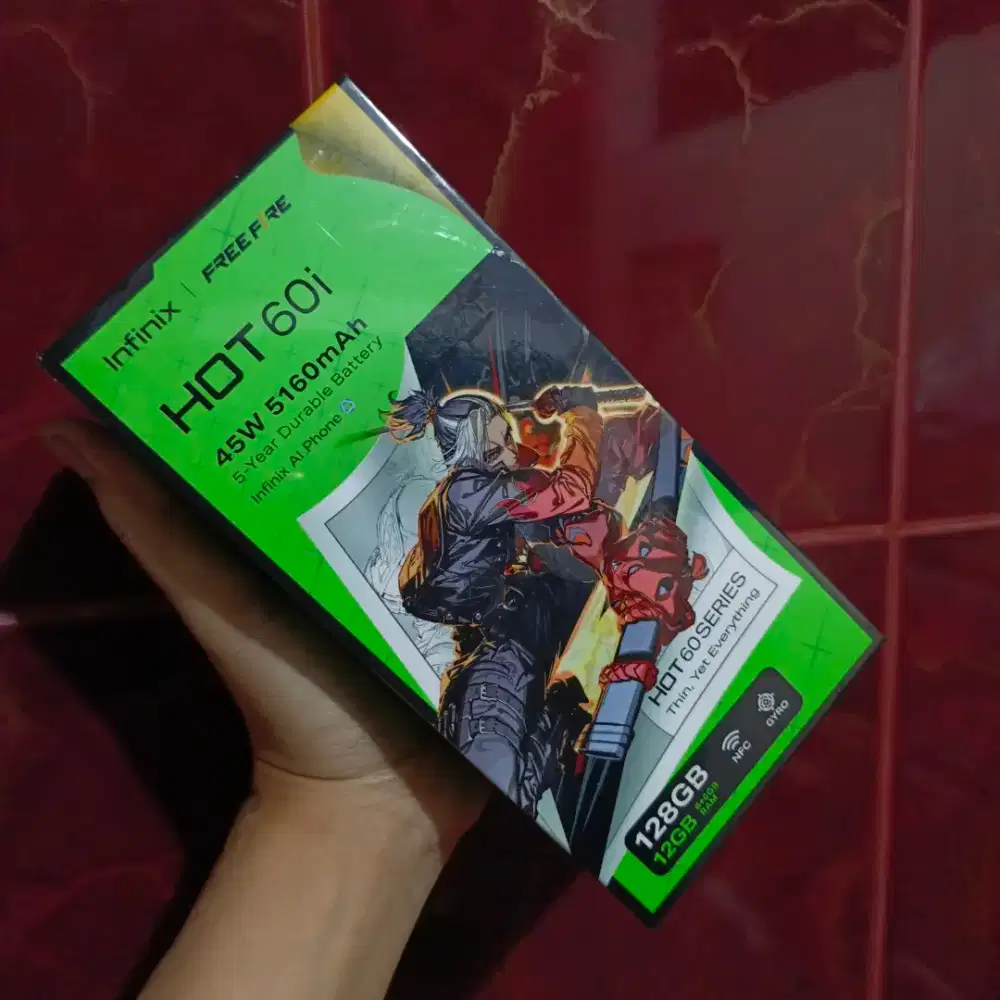 INFINIX HOT 60i 6/128 FRESH NEW GARANSI RESMI