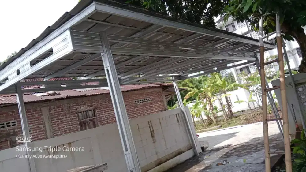 Atap baja ringan kanopi