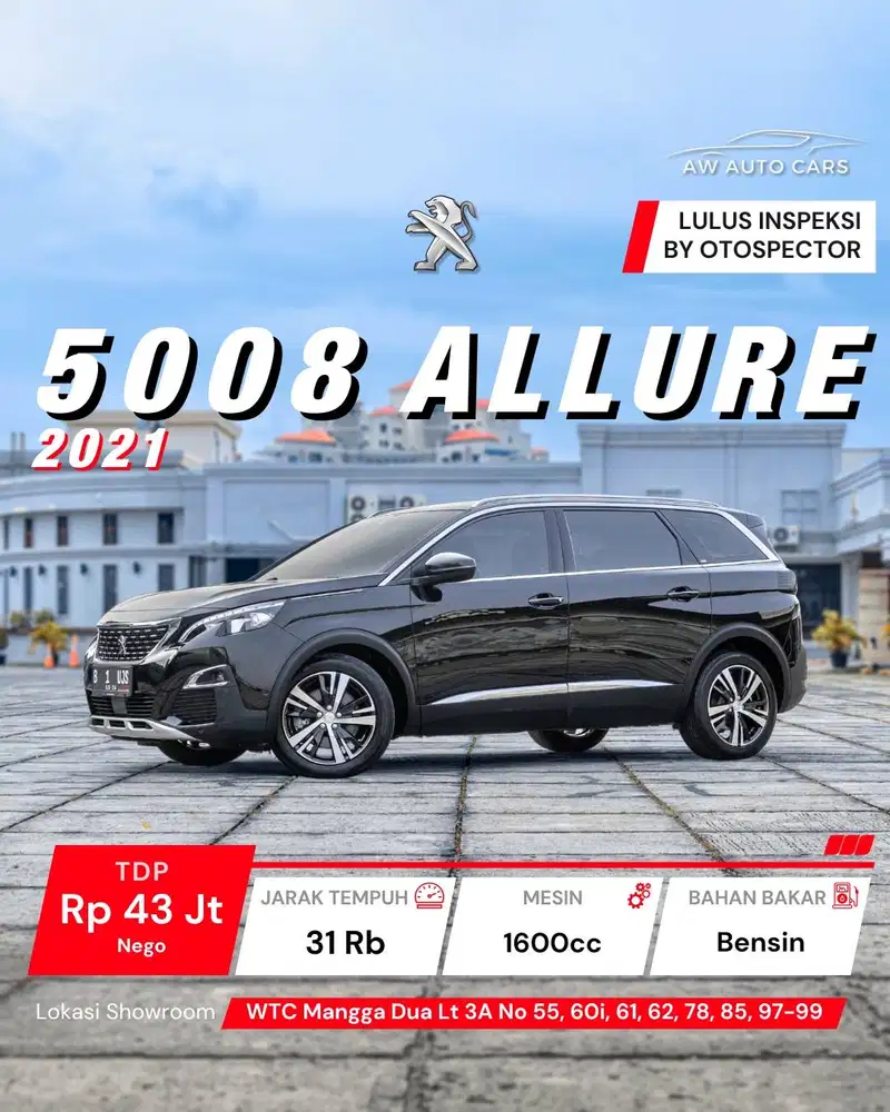 Peugeot 5008 Allure Plus 2021 Panoramic 2022 GT 3008