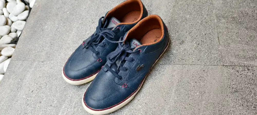 Preloved Original Lacoste Men's Bayliss VULC 317 Shoes 43 Navy White