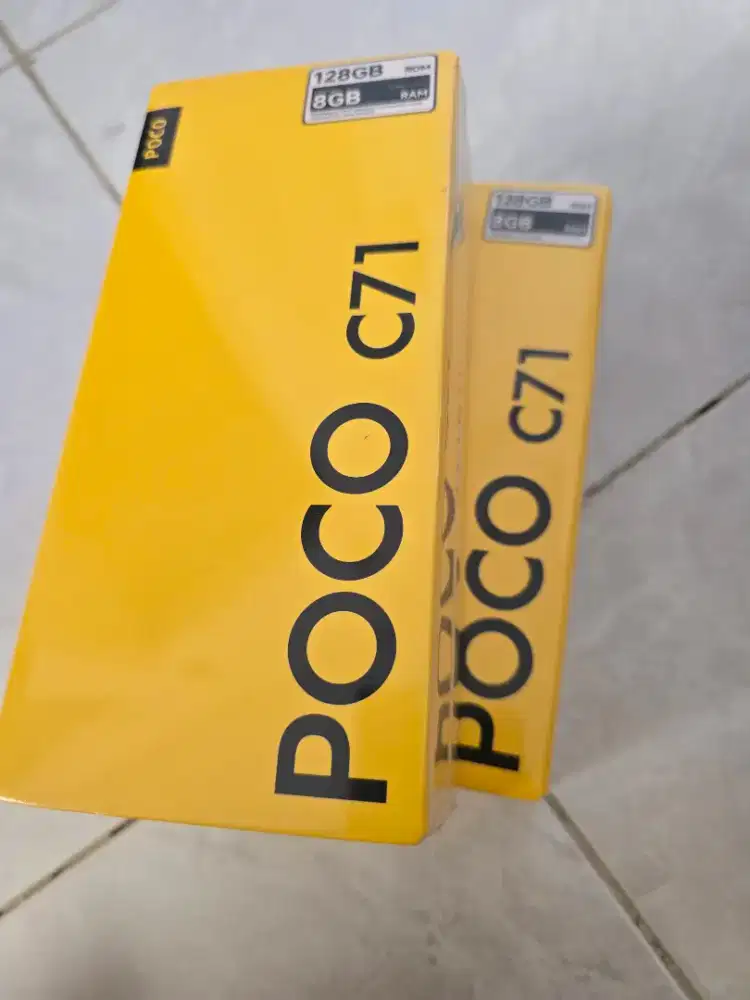 Poco C71 4/128 GB Ram bisa ditambah jadi 8 GB Kondisi Baru Garansi