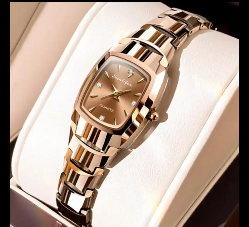 JAM TANGAN WANITA MEWAH ELEGAN ANTI KARAT ANTI PECAH TAHAN AIR