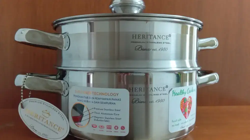 Bima Authentic Panci Steamer Premium Stainless Steel Export Quality