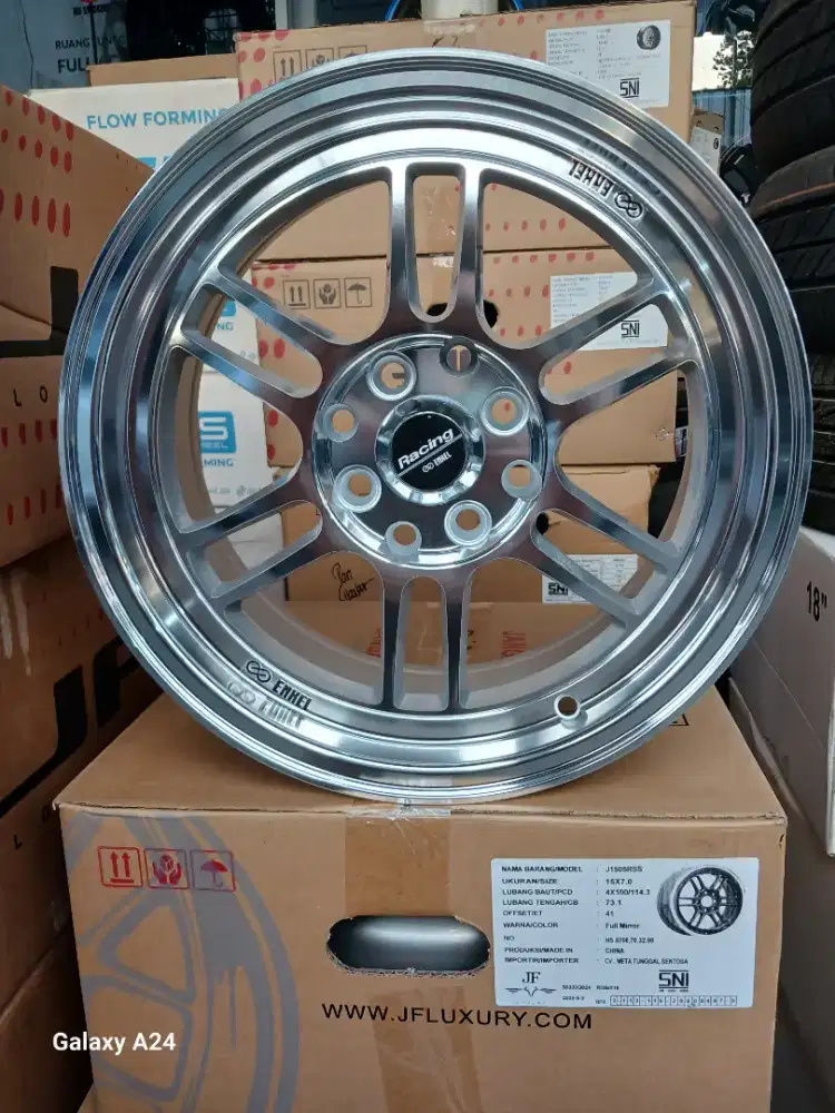 Velg enkei rpf1 ring 15 lebar 7 pcd 4x100/14,3 ET 41 full mirror