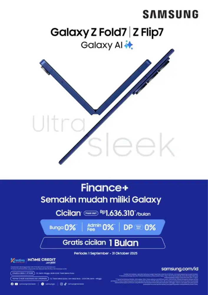 Samsung Zfold 7, cicilan hanya dengan KTP