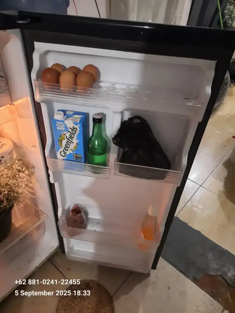 Dijual Kulkas 1 Pintu Merek Sharp Warna Pink Hitam Hemat