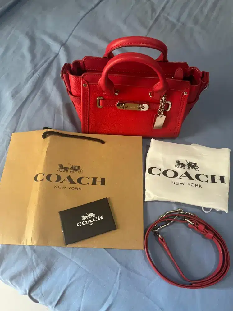 Tas Coach Swagger 27 Red Preloved