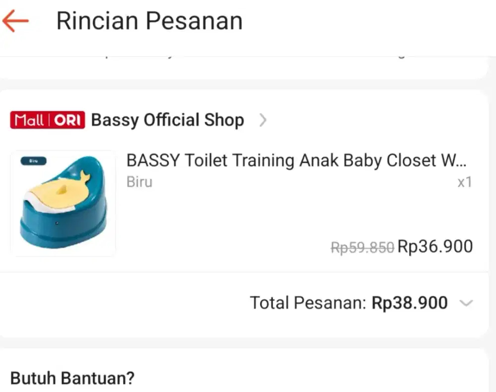 Pispot anak /Toilet training