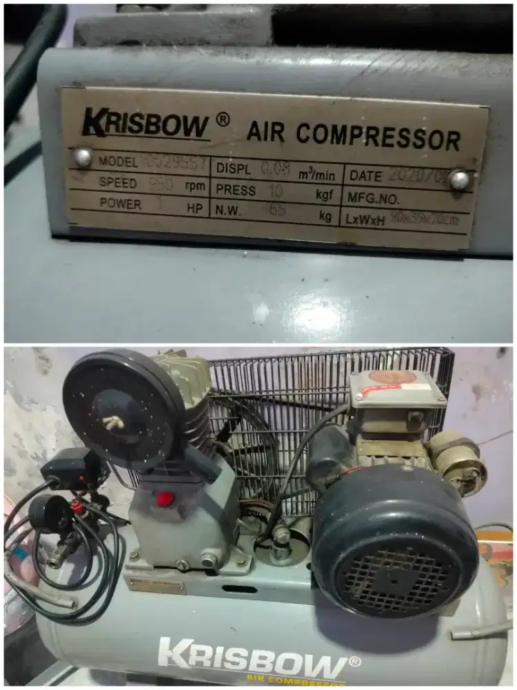 Mesin Kompresor Krisbow 1HP 65kg