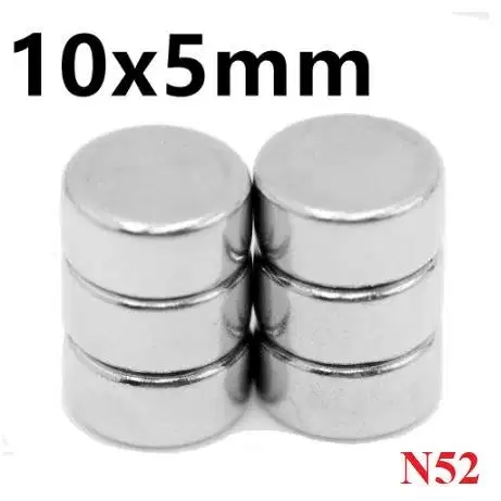 Magnet Neodymium 10 x 5 mm Magnit Besi Sembrani Kuat Strong Tarikan