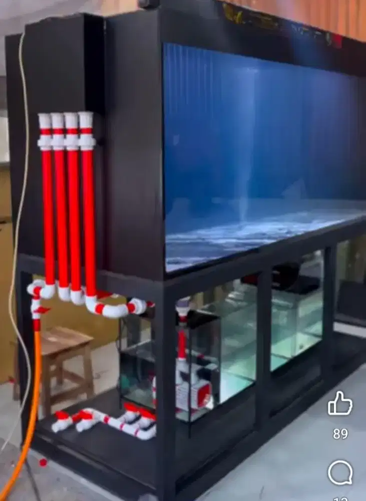 Pembuatan aquarium minimalis makassar