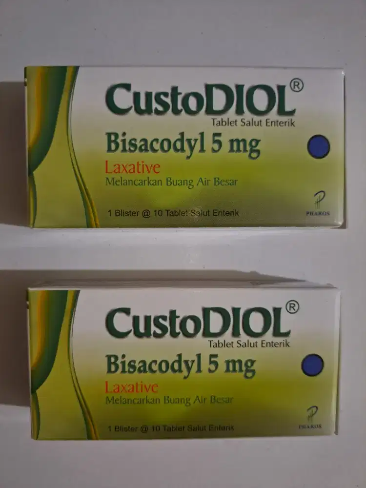 Custodiol tablet salut enterik 5 mg 10 tablet, melancarkan BAB.