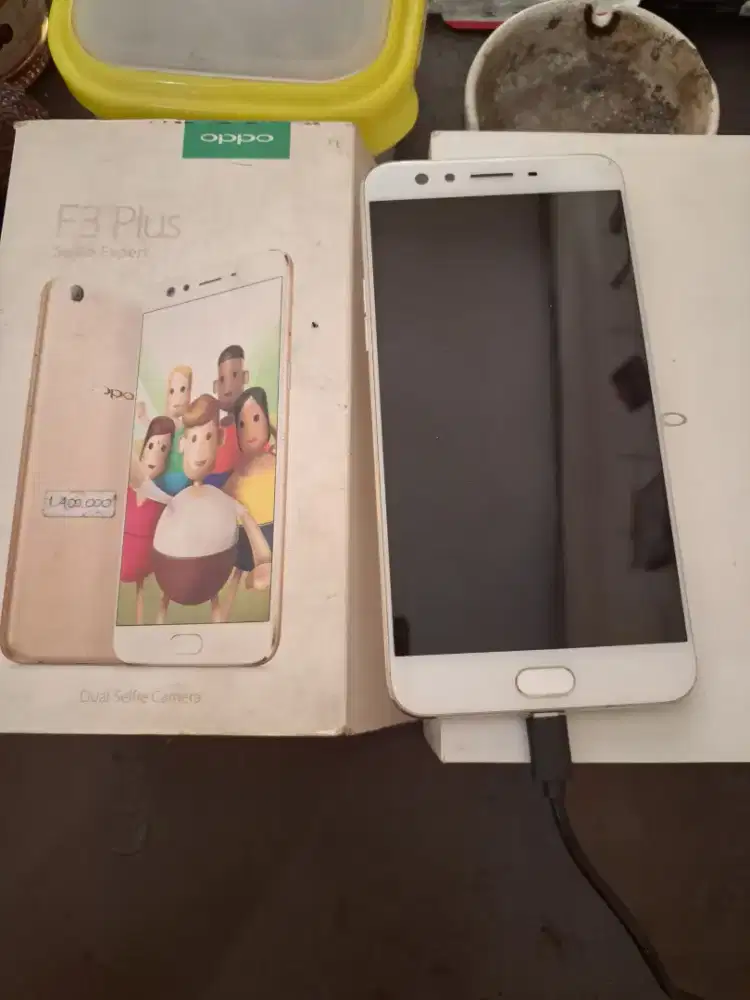 Murah hp oppo F3 plus 4/64 lkp mulus minus mati