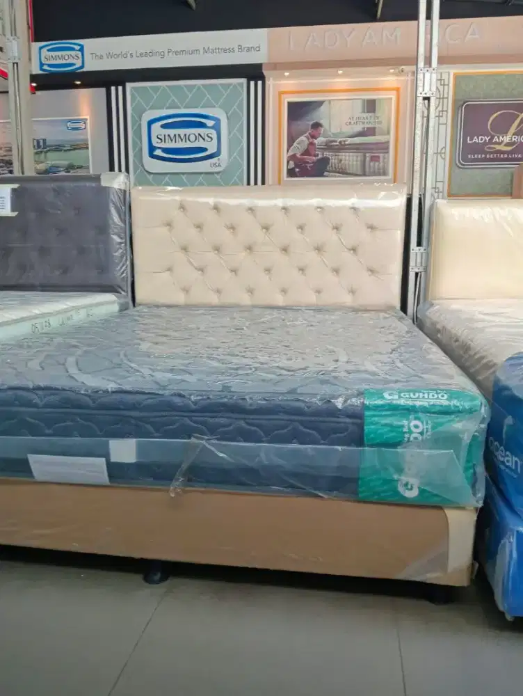 Springbed/ Kasur Guhdo Plushtop 120 (Only Springbed)