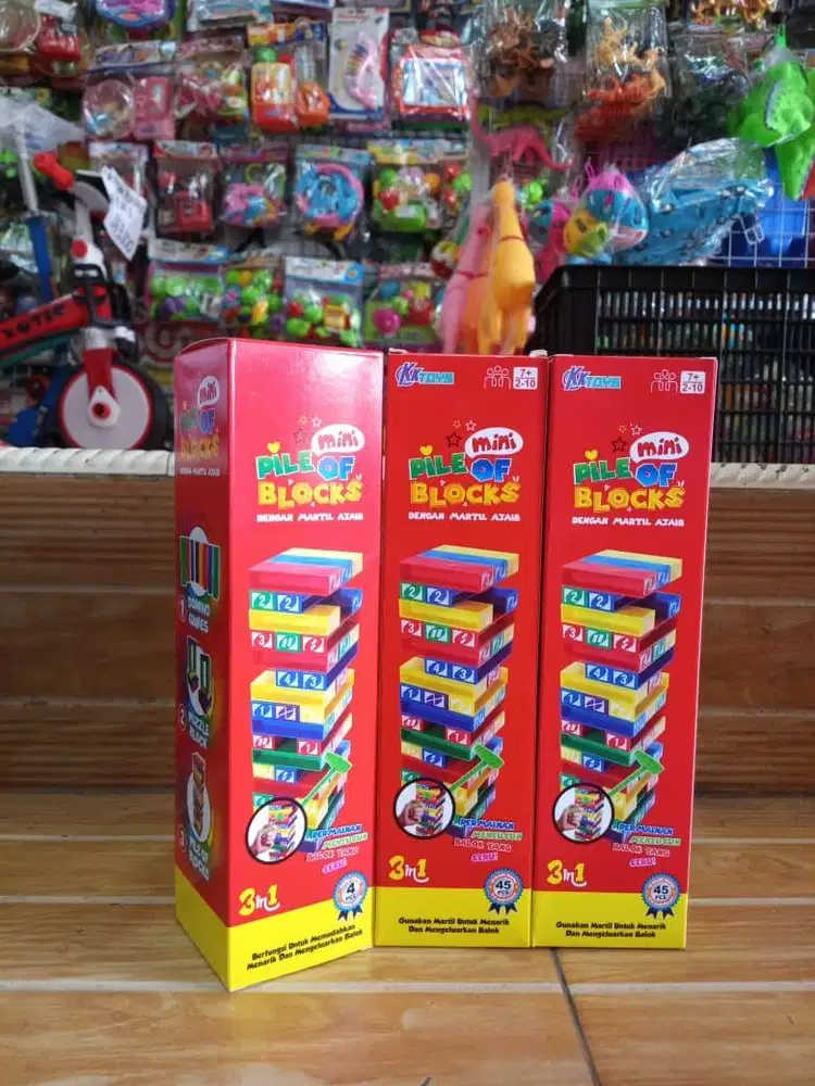 mainan anak uno stacko kecil