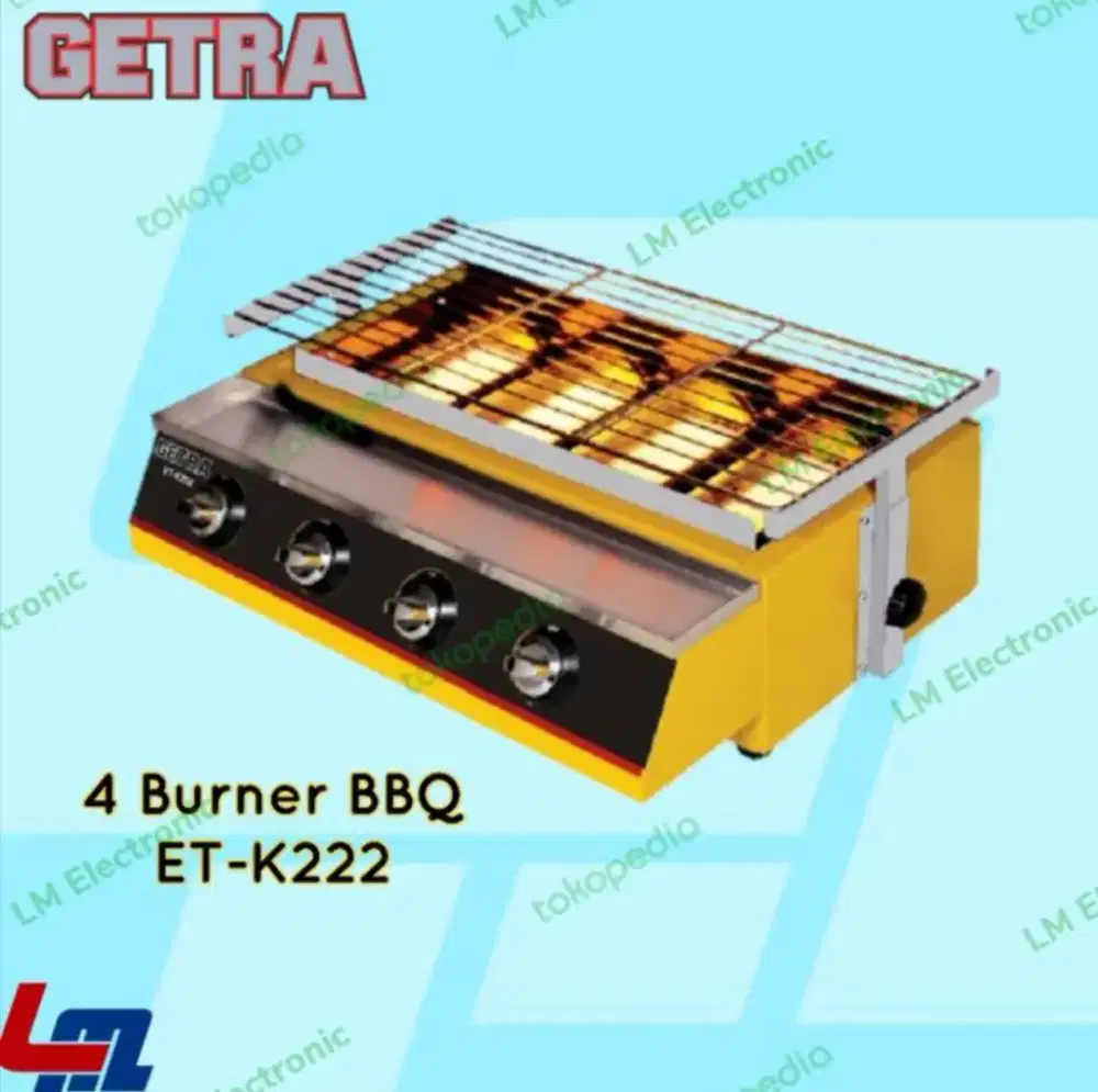 Pemanggang 4 Tungku Merk GETRA
