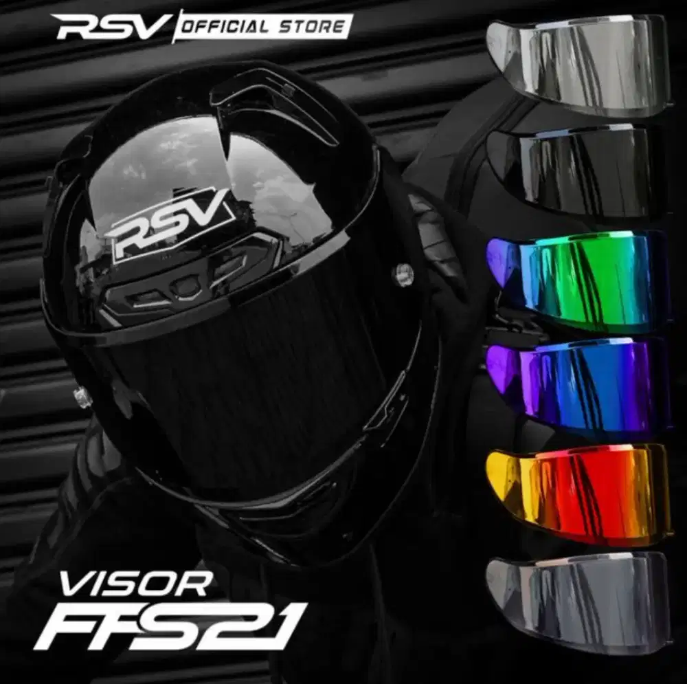 Visor helm FFC21 FFS21 Pinlock Iridium Blue Original