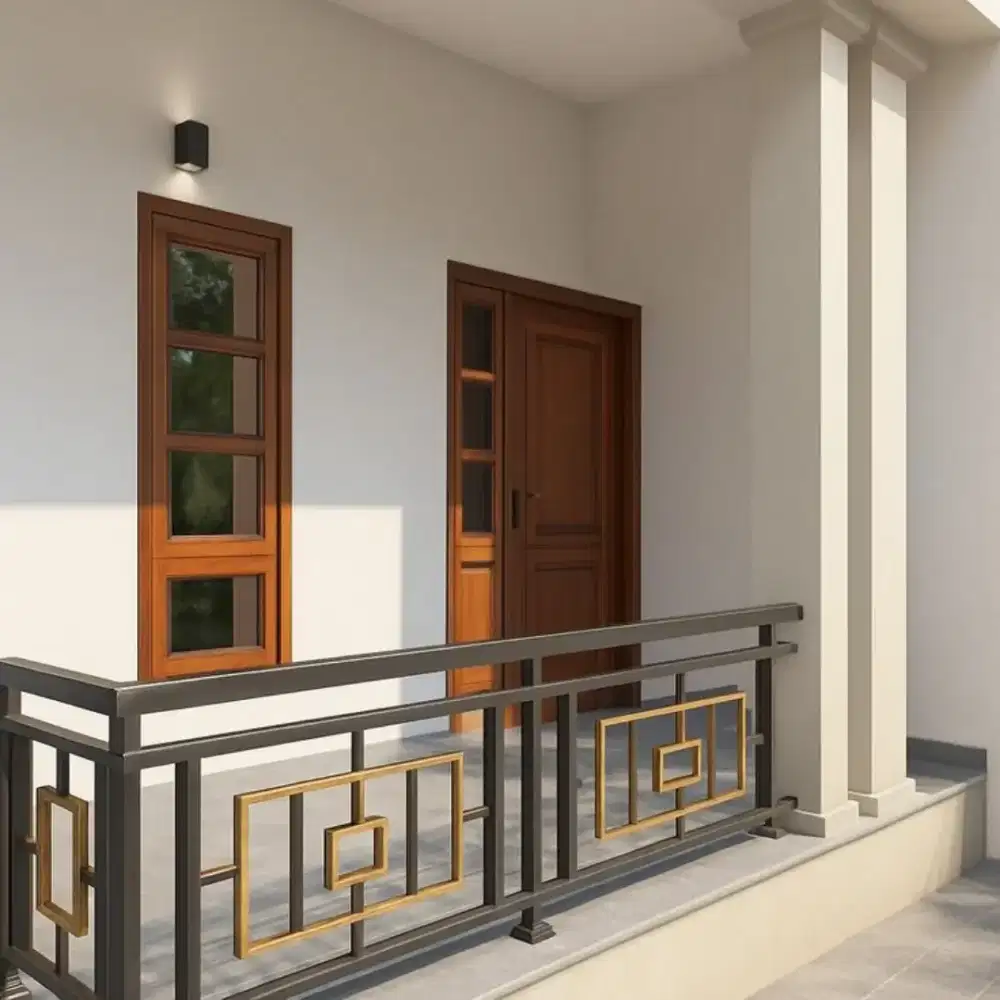 Bengkel las Lampung tralis kanopi pintu pagar gerbang tangga