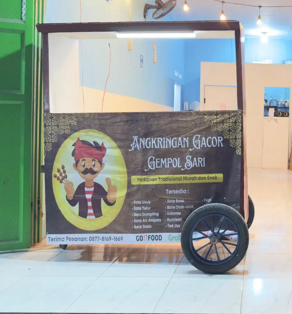 Gerobak untuk jualan siap pakai