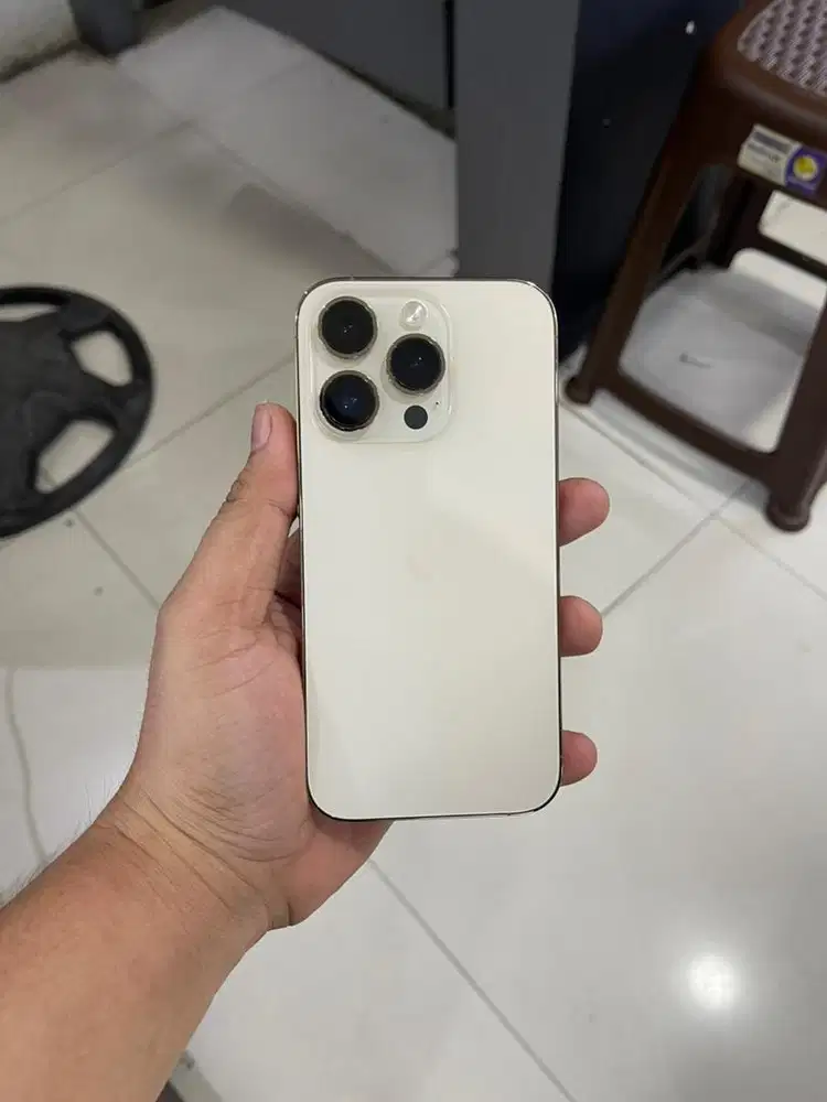 IPHONE 14 PRO 128GB GOLD RESMI IBOX FULLSET LIKE NEW