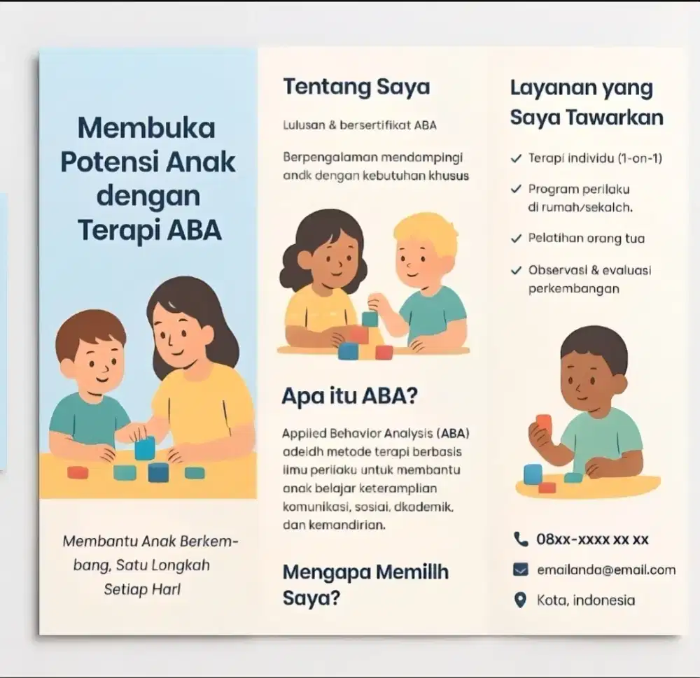 Jasa kursus terapis untuk anak berkebutuhan khusus