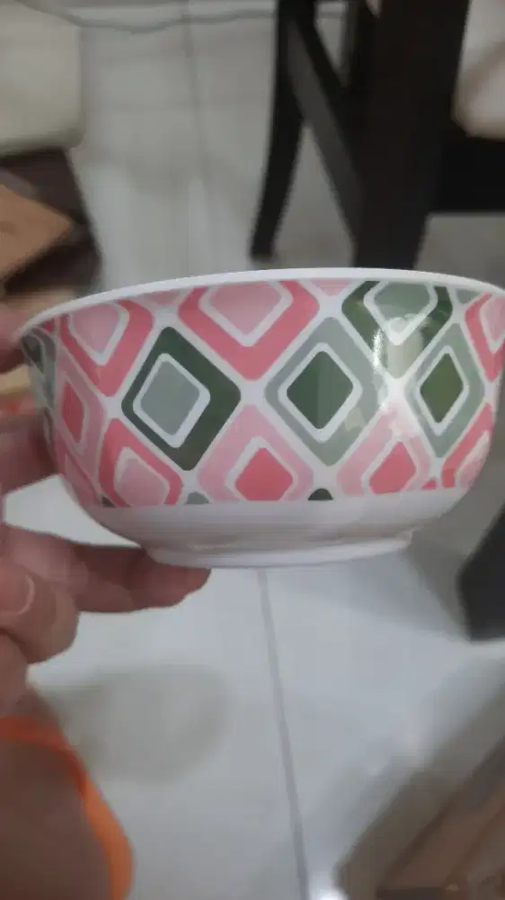 Mangkok & sendok set melamin VANDA