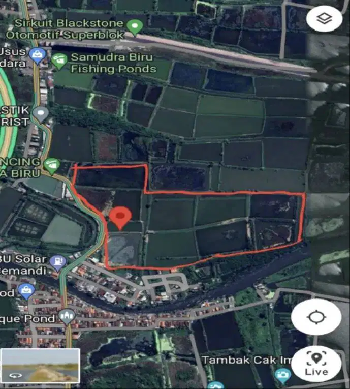 Dijual Tanah Nol Jalan Tambak Oso Waru Sidoarjo