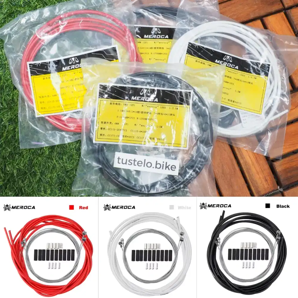 Paket Kabel Rem Shifter Meroca Cableset Sepeda MTB Commuter Seli