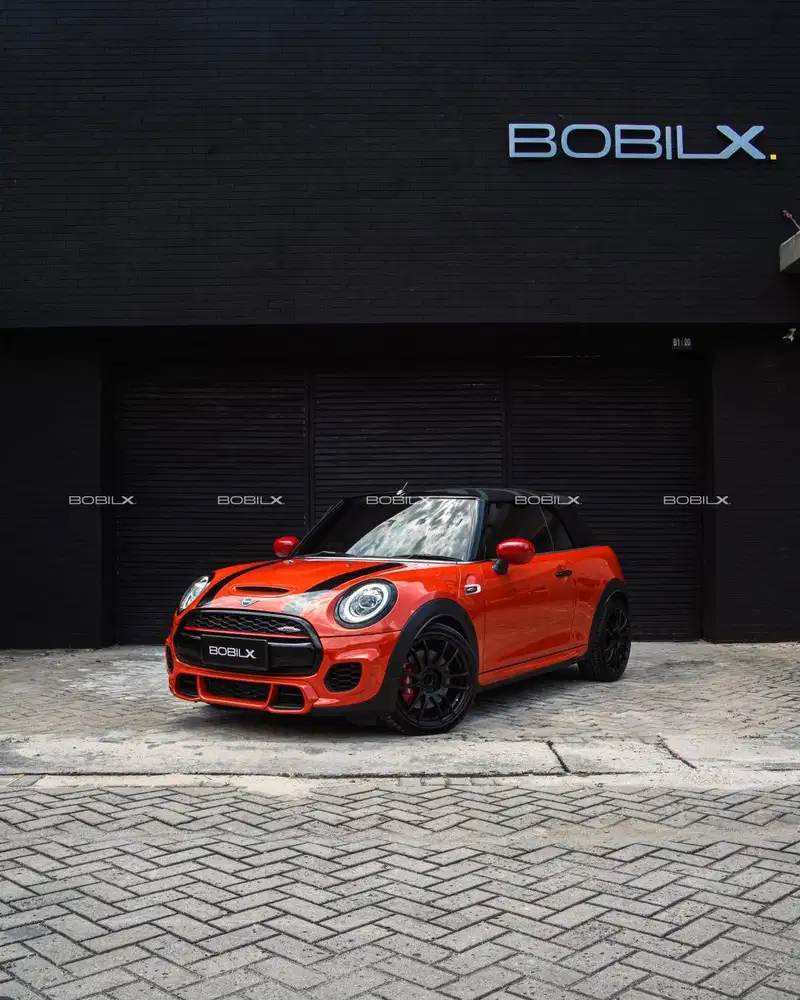 2019 Mini Cooper John Cooper Works Cabrio Chilli Red on Black Interior