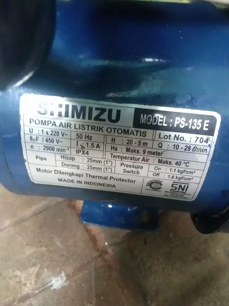 Pompa air shimitzu 135E
