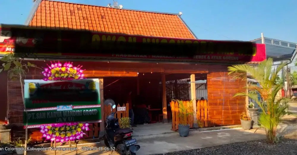 Jual Rumah limasan Jati Bekas Warung Makan