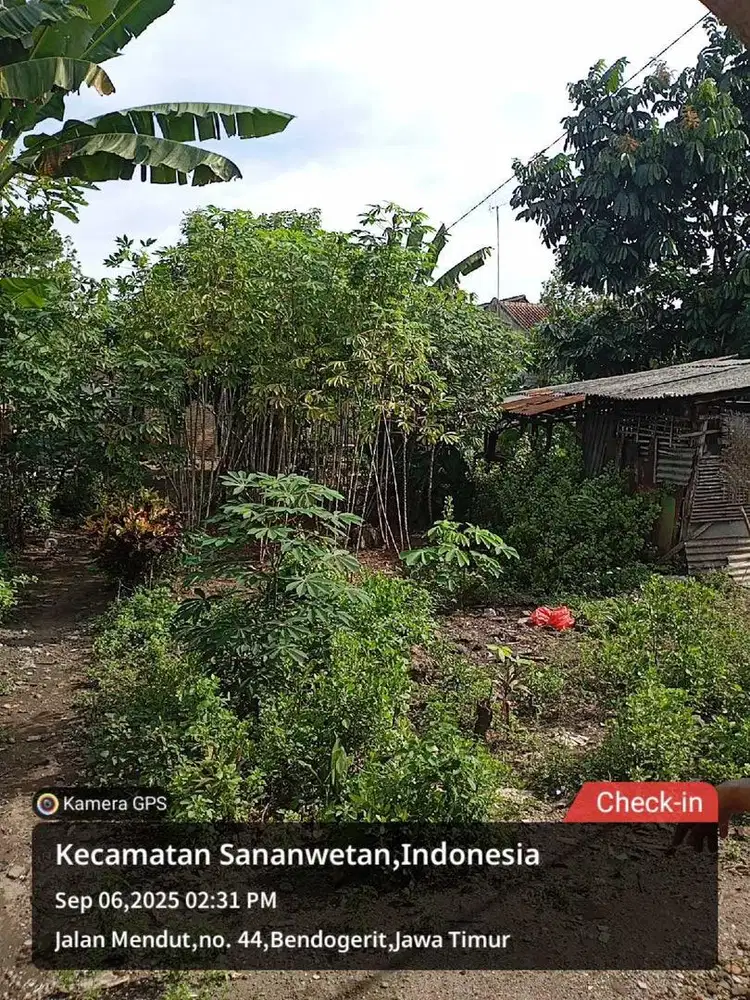JUAL TANAH SHM DI BENDOGERIT KOTA BLITAR