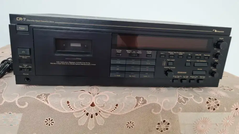 Tape Deck Nakamichi CR-7 Japan 3 Head High End seperti baru Jrg pakai