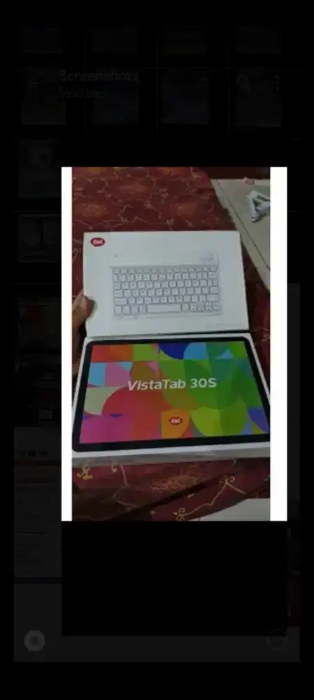 Tablet itel vista tab 30S bonus flipcase keyboard SIM card 4G LTE