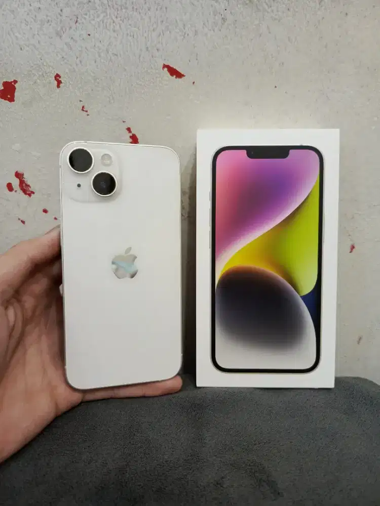 iPhone 14 128gb iBox PA/A Fullset Ori, Mulus, Nominus, Siap Pakai