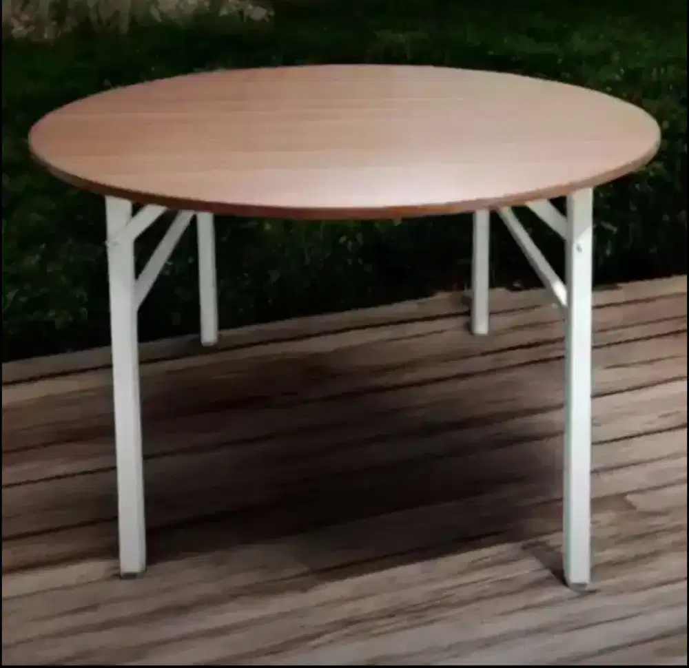 Furniture jakarta meja lipat bundar minimalis Termurah diameter 120