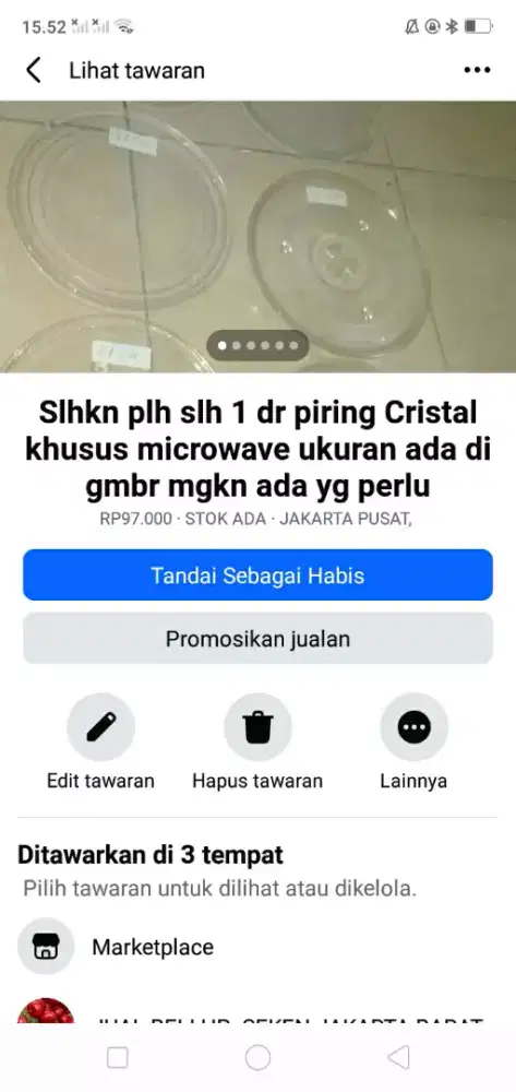 Slhkn plh slh 1 dr piring oval lawas kond bgs mgkn ada yg perlu murah