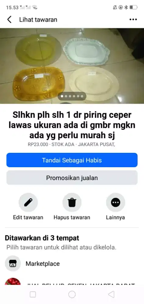 Slhkn plh slh 1 dr piring ceper lawas kond bgs mgkn ada yg perlu murah