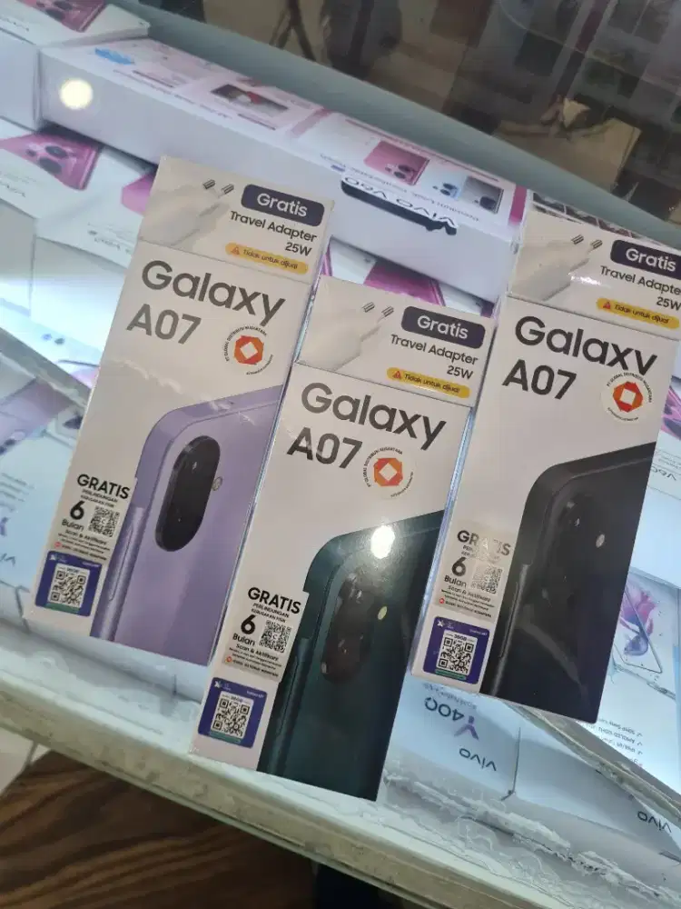 NEW GALAXY A07 6/128 FREE 25W + TEMPERED GLASS+CLEAR CASE‼️