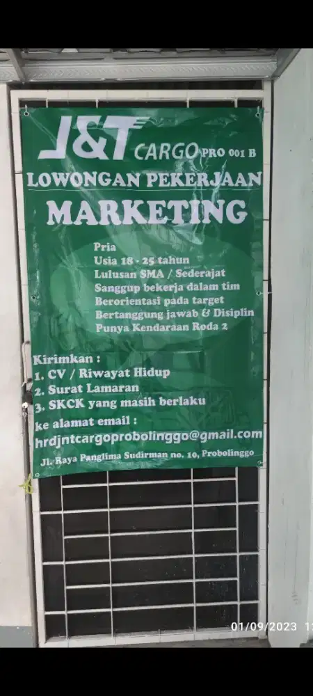 Dicari staff gudang