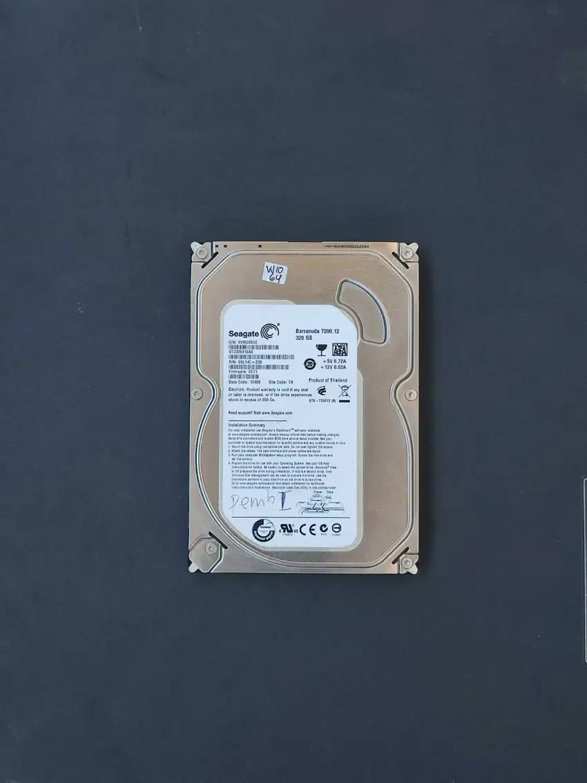 hardis pc 320gb sudah ada windows 10 & program lengkap
