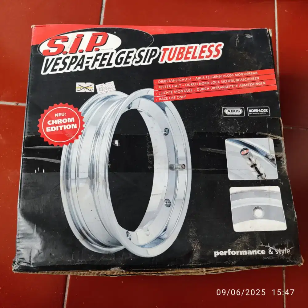 DISKON! WTS 1 VELG VESPA RING 10 SIP ORIGINAL SHD