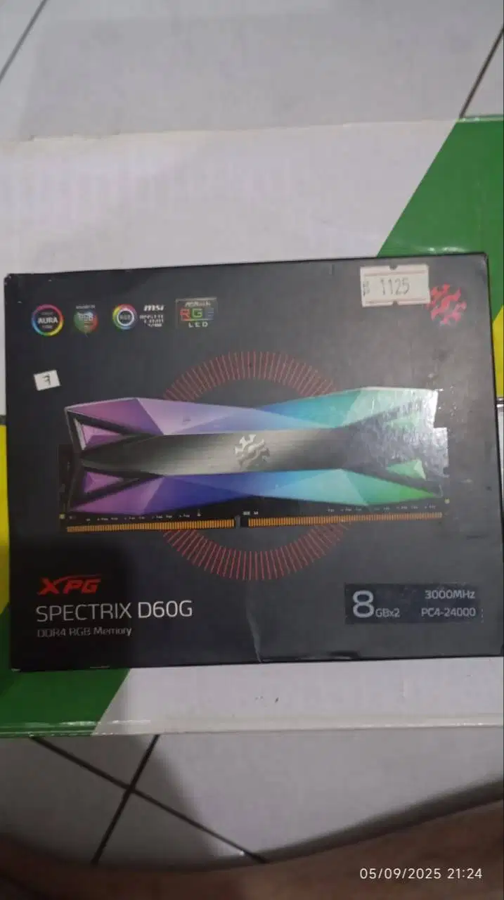 RAM DDR4 3000Mhz 16gb Adata XPG Spectrix D60G